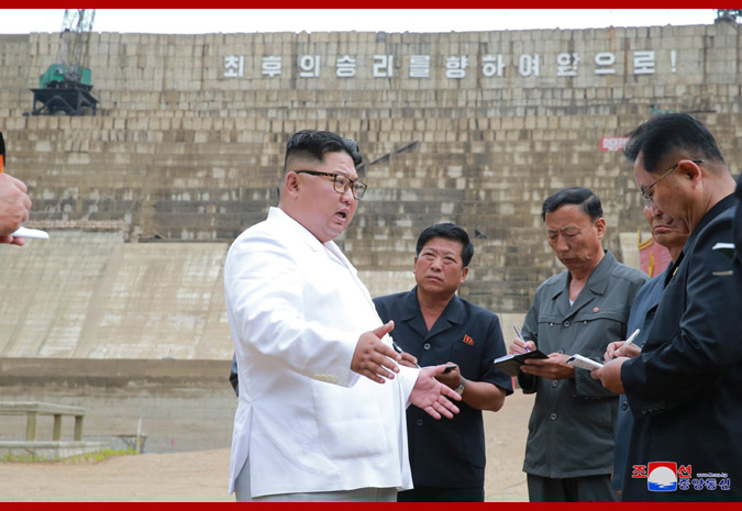 朝鲜八乡水坝竣工 去年被金正恩狠批:30多年未完